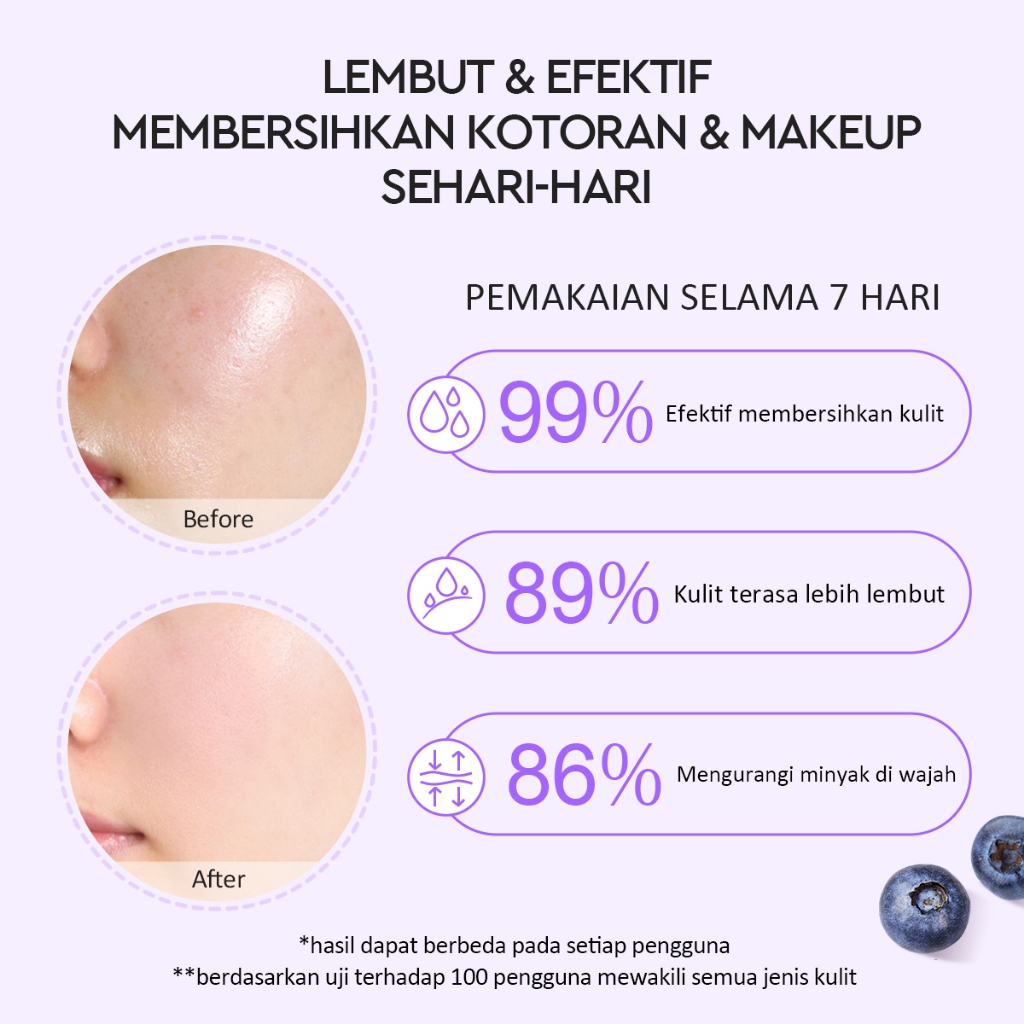 Glad 2 Glow Cleanser - Blueberry Ceramide Low pH Gel 100ml