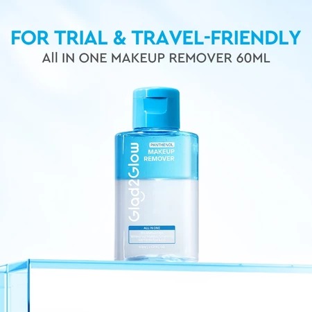 Glad 2 Glow All In One Makeup Remover 60ml - Panthenol Glad 2 Glow All In One Makeup Remover 60ml - Panthenol