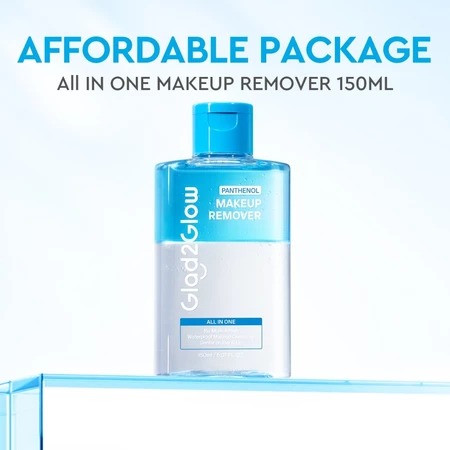 Glad 2 Glow All In One Makeup Remover 150ml - Panthenol