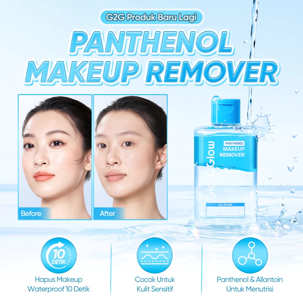 Glad 2 Glow All In One Makeup Remover 150ml - Panthenol