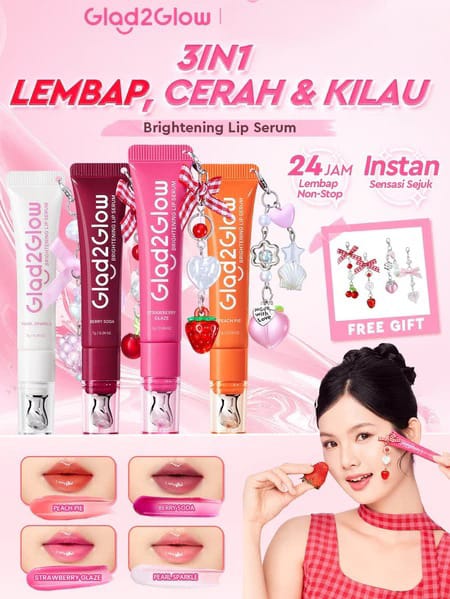 Glad 2 Glow Brightening Lip Serum 7gr - Peach Pie