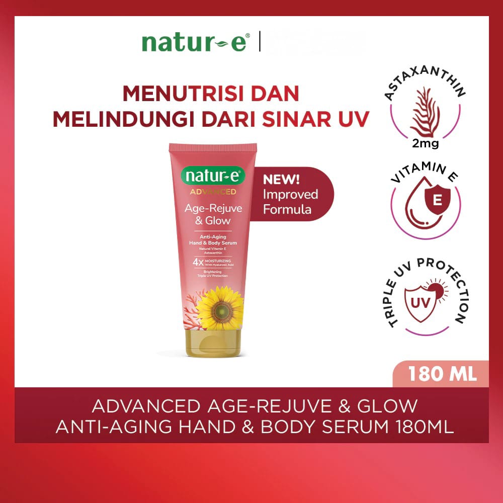 Natur-E Advanced Age-Rejuve & Glow Anti-Aging Hand & Body Serum 180ml