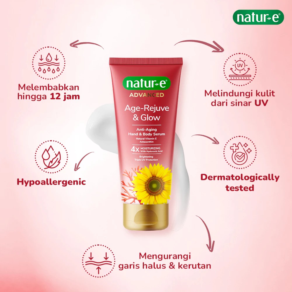 Natur-E Advanced Age-Rejuve & Glow Anti-Aging Hand & Body Serum 180ml