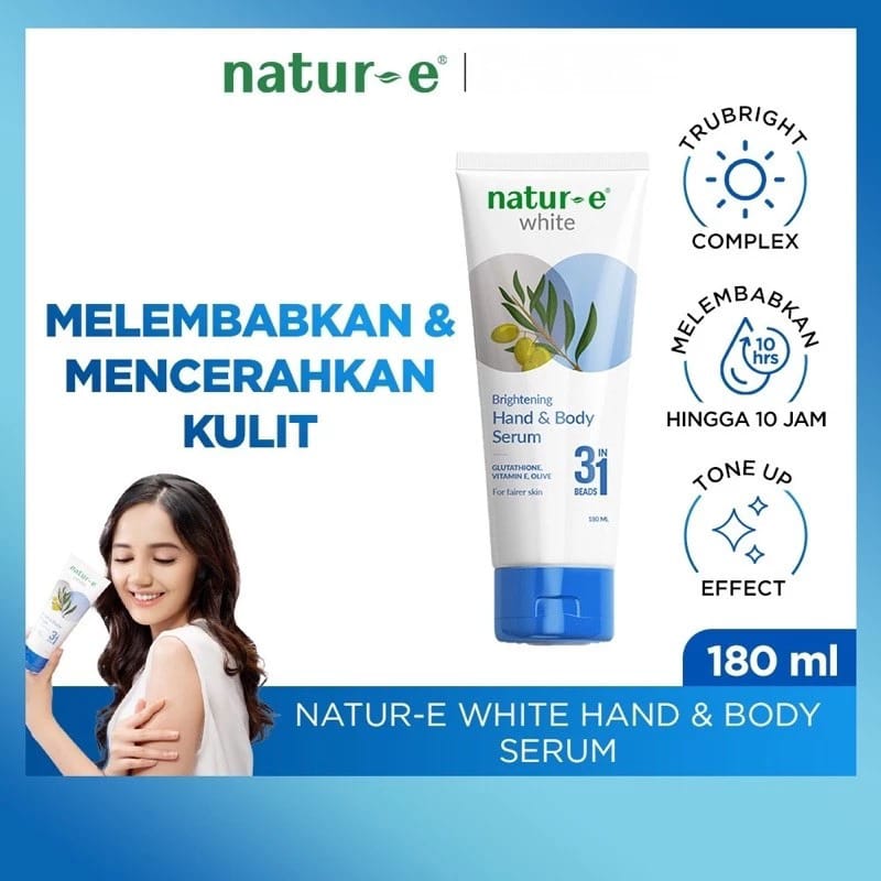 Natur-E White Brightening Hand & Body Serum 180ml