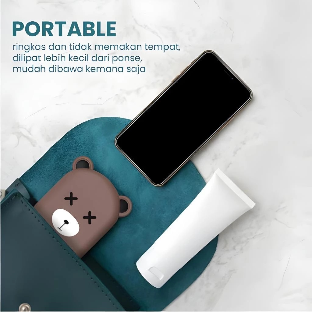 Desktop Phone Holder Karakter - KUNING (Folding Stand HP)