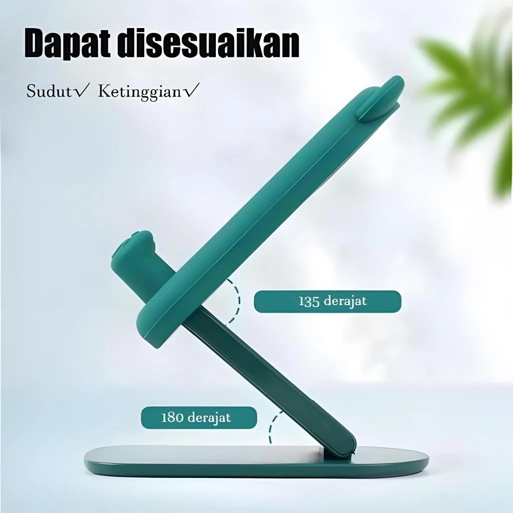 Desktop Phone Holder Karakter - PUTIH (Folding Stand HP)