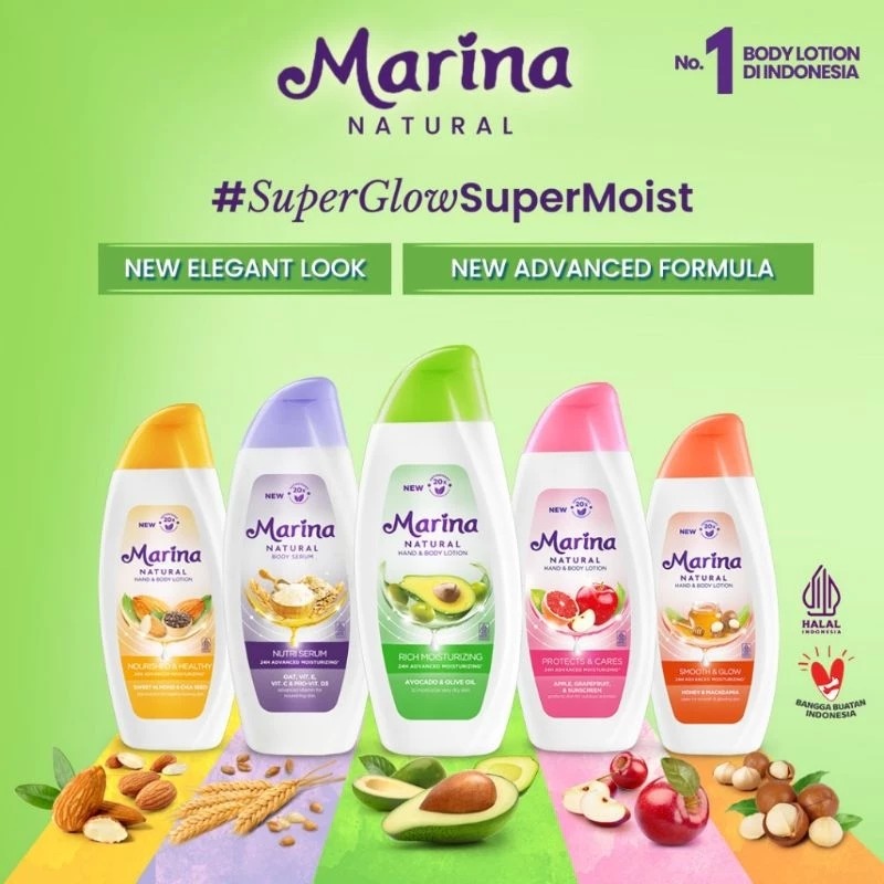 Marina Hand Body Lotion Natural 150+38ml - Protect & Care