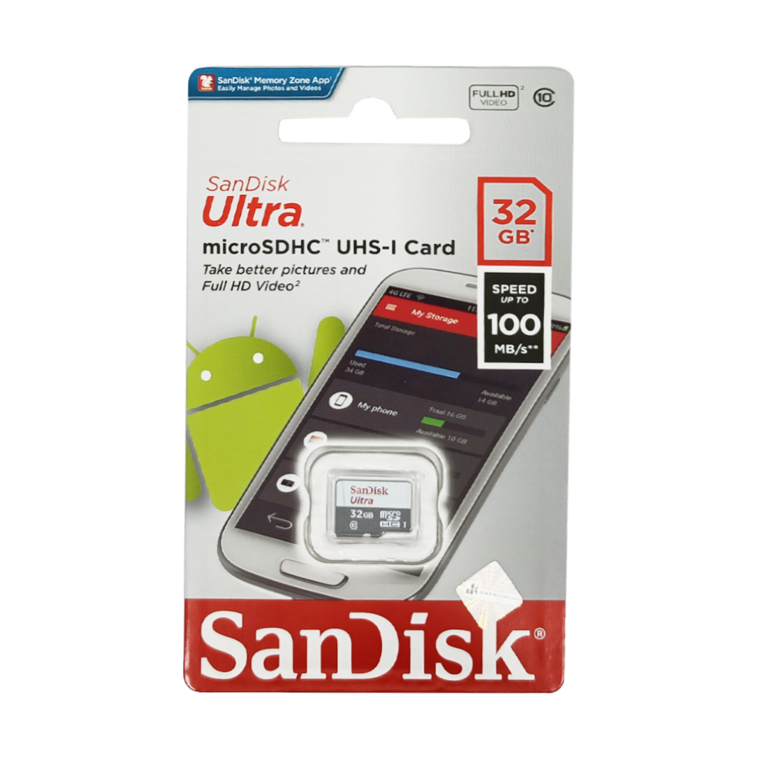 Sandisk Micro SD 32GB [Ultra C10 100mbps] Original Garansi Resmi