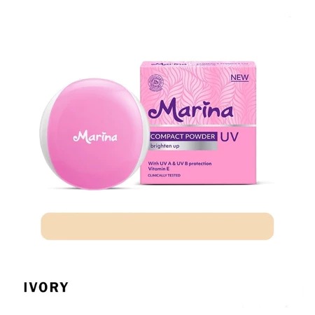 Marina Compact Powder UV Brighten Up - Ivory Marina Compact Powder UV Brighten Up - Ivory