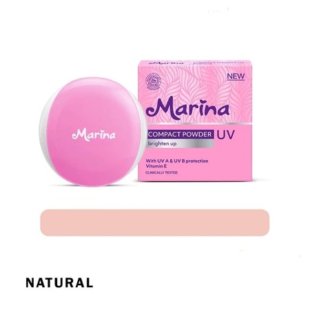 Marina Compact Powder UV Brighten Up - Natural