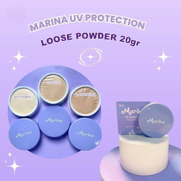 Marina Loose Powder UV Protection - Olive