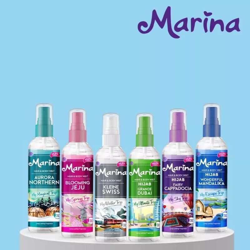 Marina Hijab Hair & Body Mist 100ml - Purple Marina Hijab Hair & Body Mist 100ml - Purple