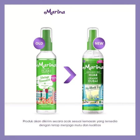 Marina Hijab Hair & Body Mist 100ml - Green