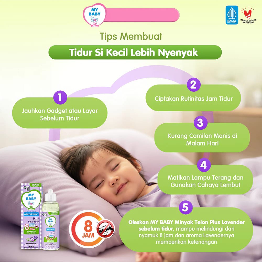 My Baby Minyak Telon Plus 150ml - Lavender