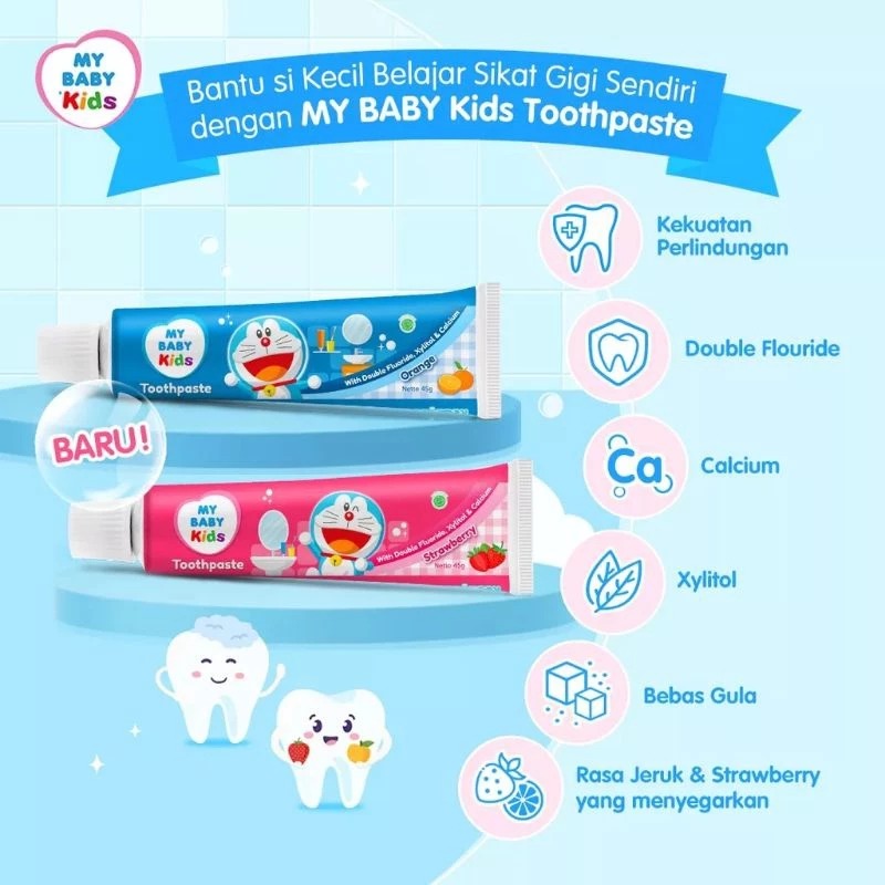 My Baby Kids Toothpaste 45gr - Orange