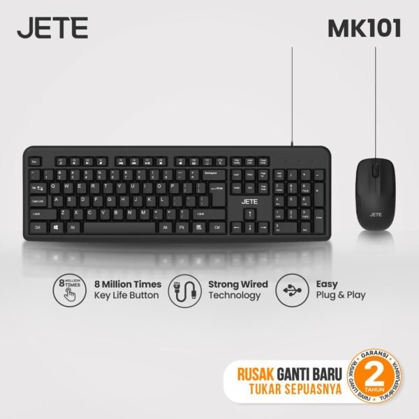 JETE Keyboard & Mouse Combo Kabel - MK101