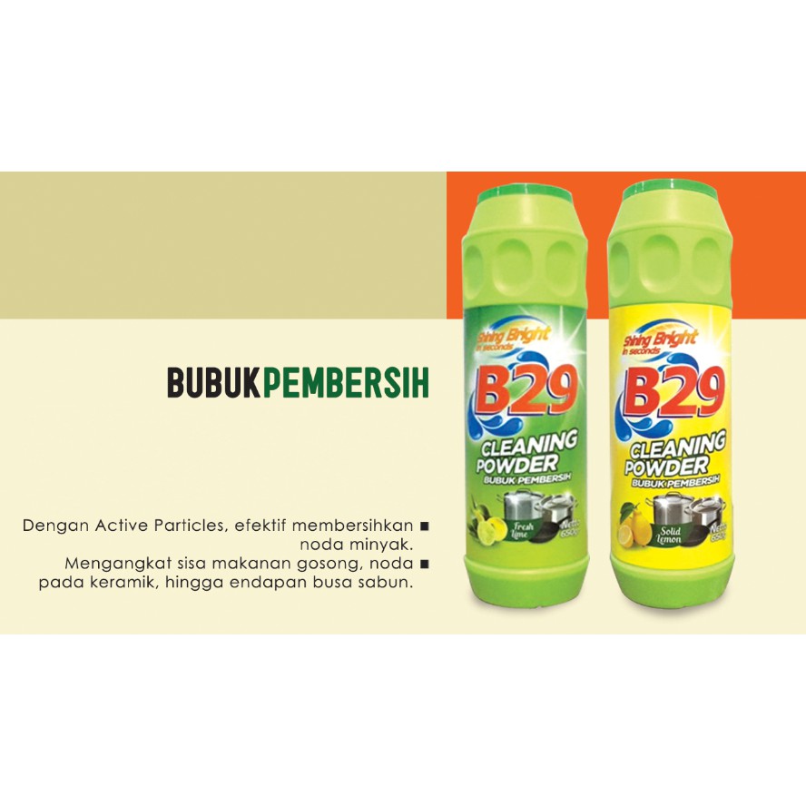 B29 Bubuk Pembersih 600gr - Fresh Lime (Cleaning Powder)