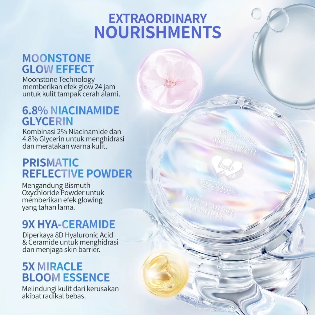 BNB Barenbliss Bloomdew Moonlight Dewy Mesh Cushion 15gr - FN1 Aster