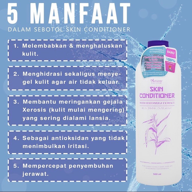 Autumn Skin Conditioner With Hatomugi Extract 500mL