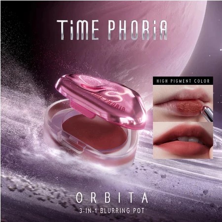 Time Phoria Orbita Lip And Cheek Blurring Pot 3in1 4gr - 004 Vulcan