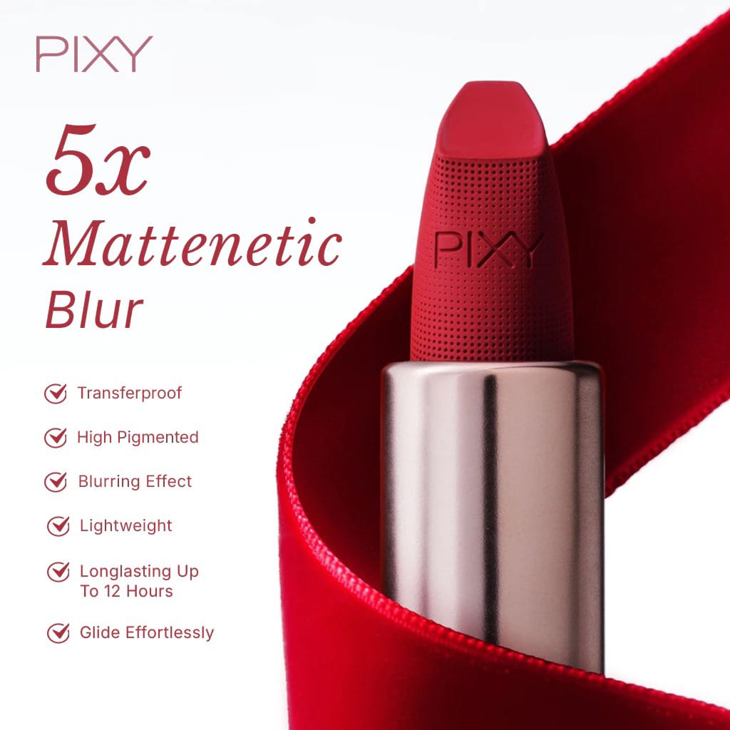 Pixy Mattenetic Transferproof Lipstick 3gr - 01 Polarose