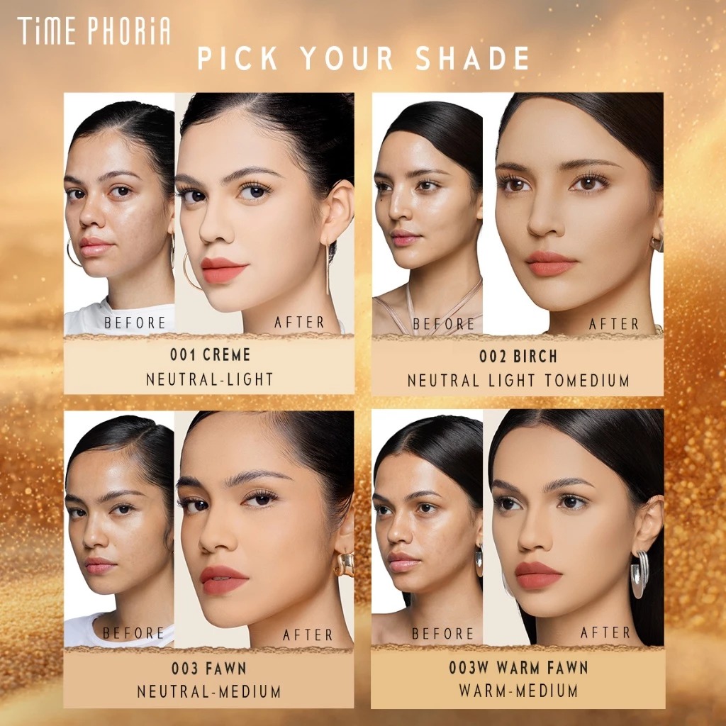 Time Phoria Optima Cover Blur Skin Perfection Powder Foundation (TWC) 8.5gr - 002 Birch