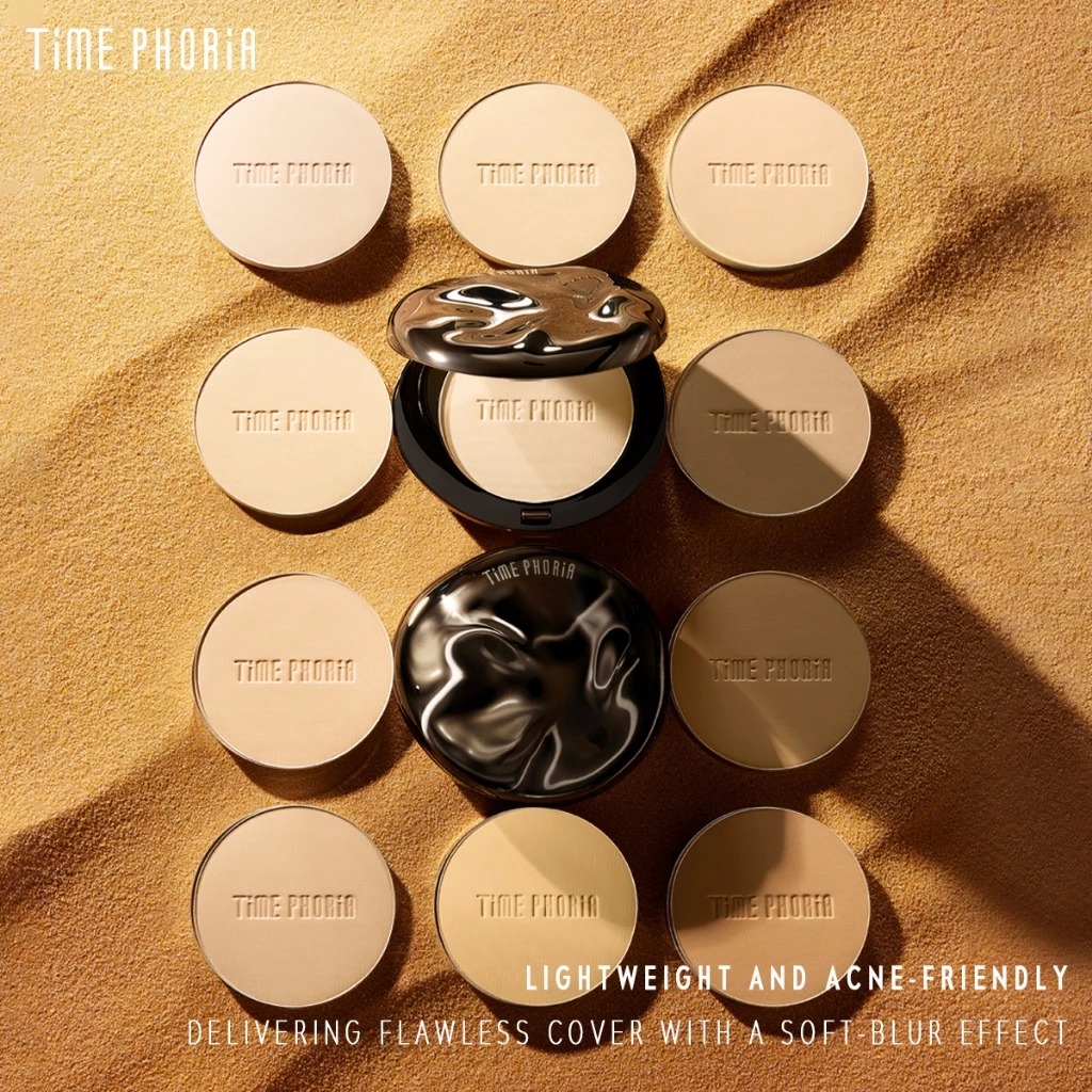 Time Phoria Optima Cover Blur Skin Perfection Powder Foundation (TWC) 8.5gr - 003 Fawn