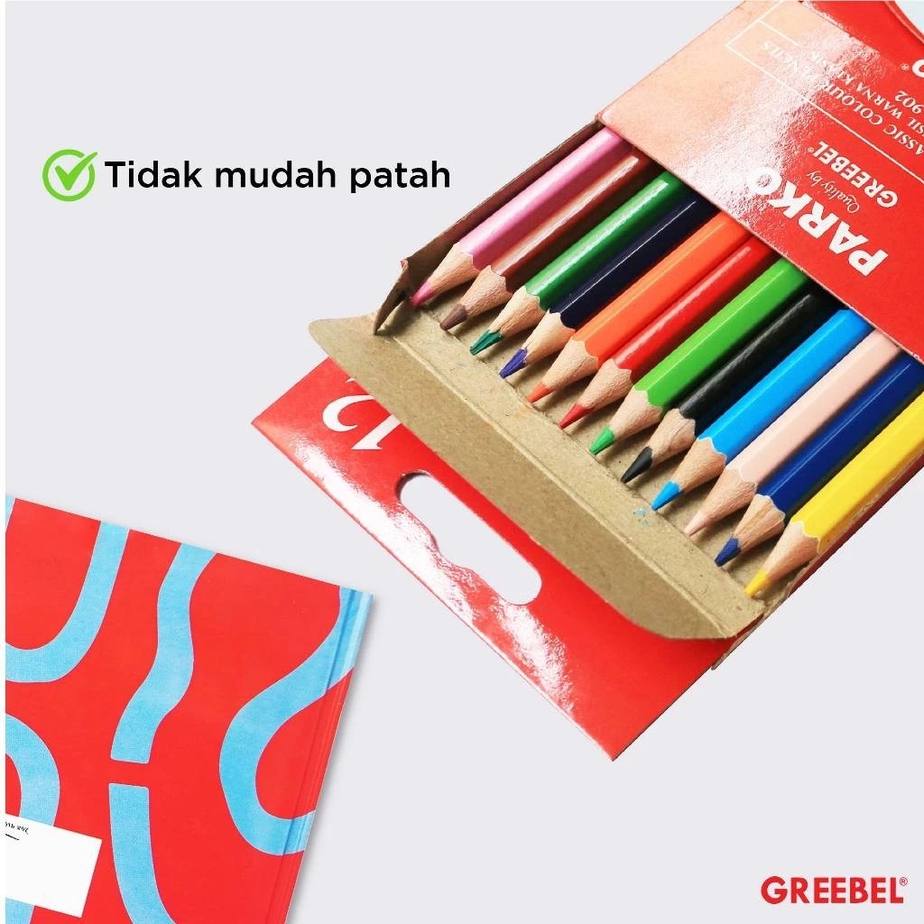 PARKO Classic Colour Pencils 903 - 12C (Pensil Warna Original & Berkualitas)
