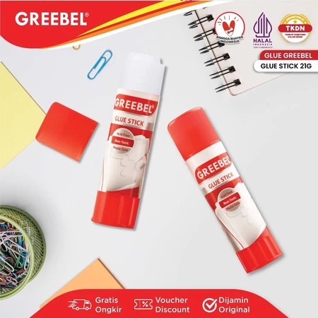 GREEBEL Glue Stick / Lem Kertas 21gr - GS1921 (Perekat Kertas)