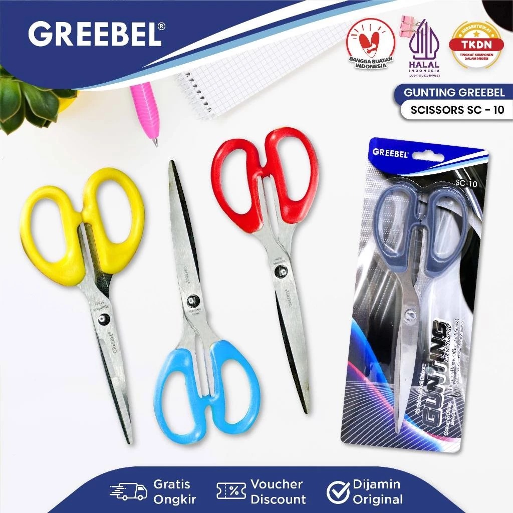 GREEBEL Gunting Mini Stainless Steel - SC10 (Gunting Karakter Lucu)