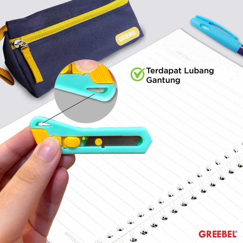 GREEBEL Cutter Mini Praktis - MC1001 (Cutter Karakter Lucu)