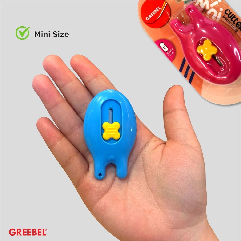 GREEBEL Cutter Mini Praktis - MC1003 (Cutter Karakter Lucu)