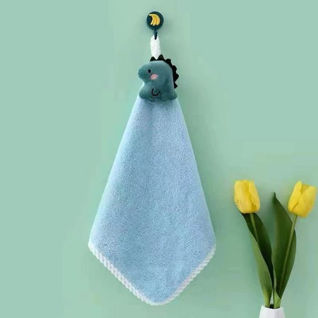 Handtowel Gantung Karakter 3D - Dino (Lap Tangan / Serbet / Wash Cloth)