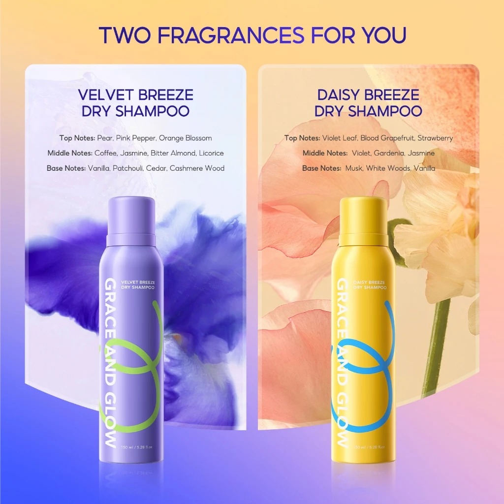 Grace and Glow Dry Shampoo 150ml - Velvet Breeze
