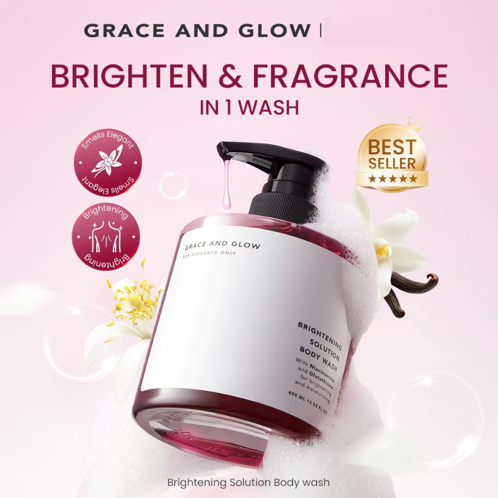 Grace and Glow Brightening Solution Body Wash 400ml (Big Pump)