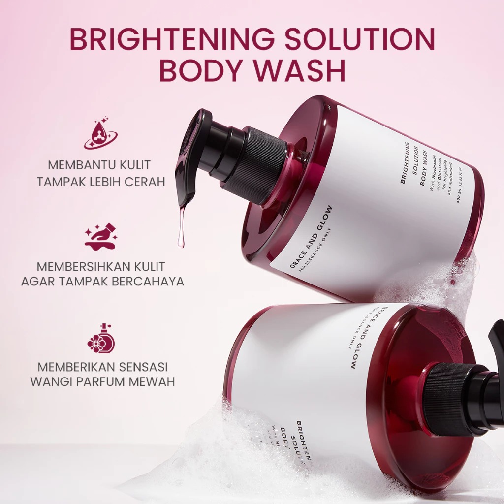 Grace and Glow Brightening Solution Body Wash 400ml (Big Pump)