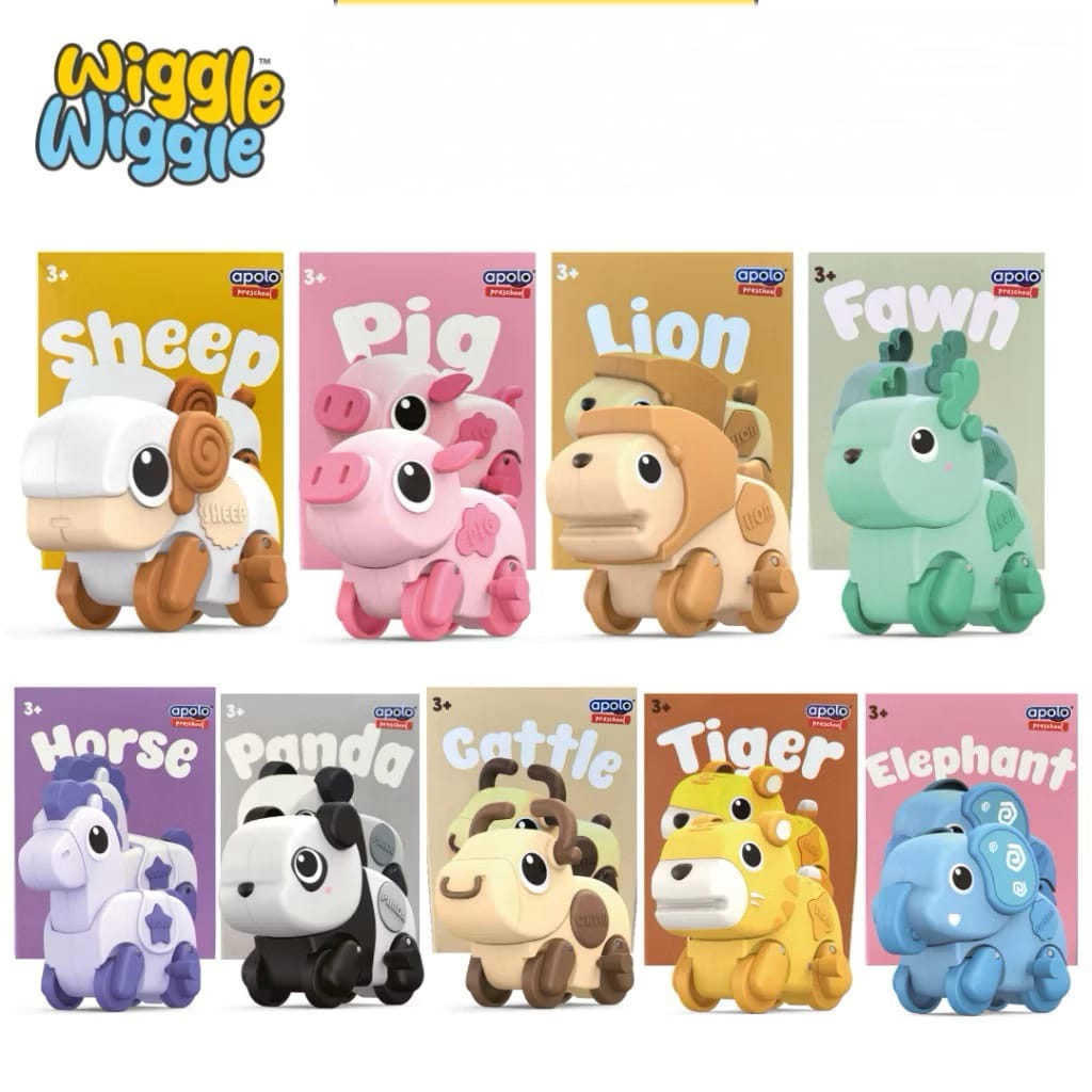Mainan Anak Wiggle Wiggle Hewan Lucu - SHEEP (Bisa Bergerak)