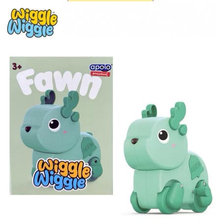 Mainan Anak Wiggle Wiggle Hewan Lucu - FAWN (Bisa Bergerak)