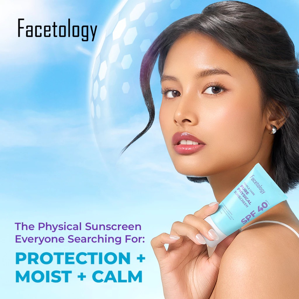 Facetology Triple Care Pure Physical Sunscreen SPF40 PA+++ 30ml