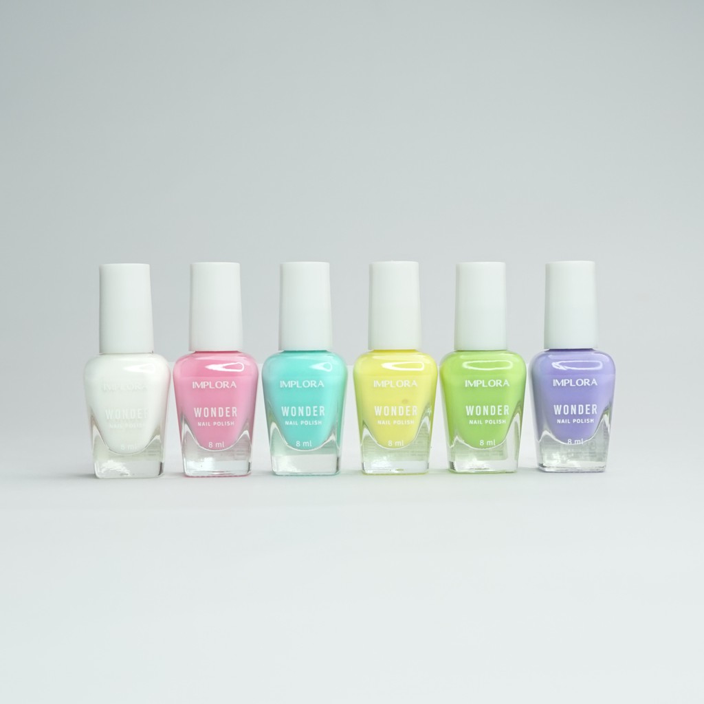 IMPLORA Nail Polish Wonder Warna Warni 8mL - Kutek Ecer/Satuan