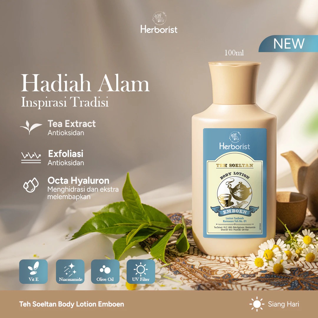 Herborist Teh Soeltan Body Lotion 100ml - Emboen
