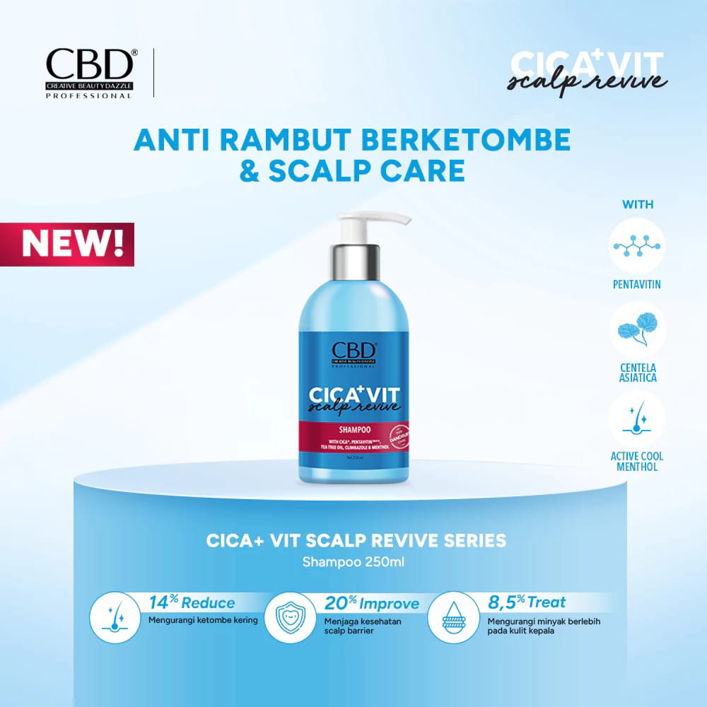 CBD Cica+Vit Scalp Revive Shampoo 250ml
