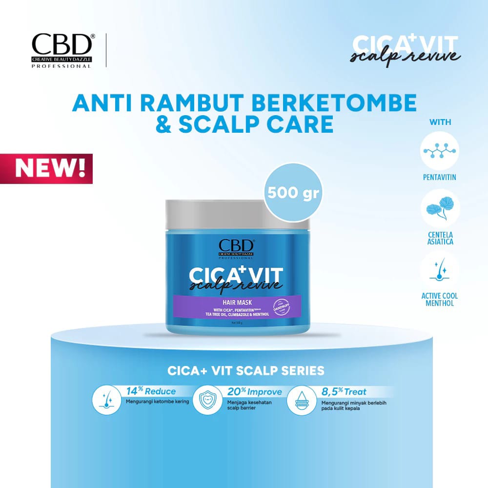 CBD Cica+Vit Scalp Revive Hair Mask 500gr