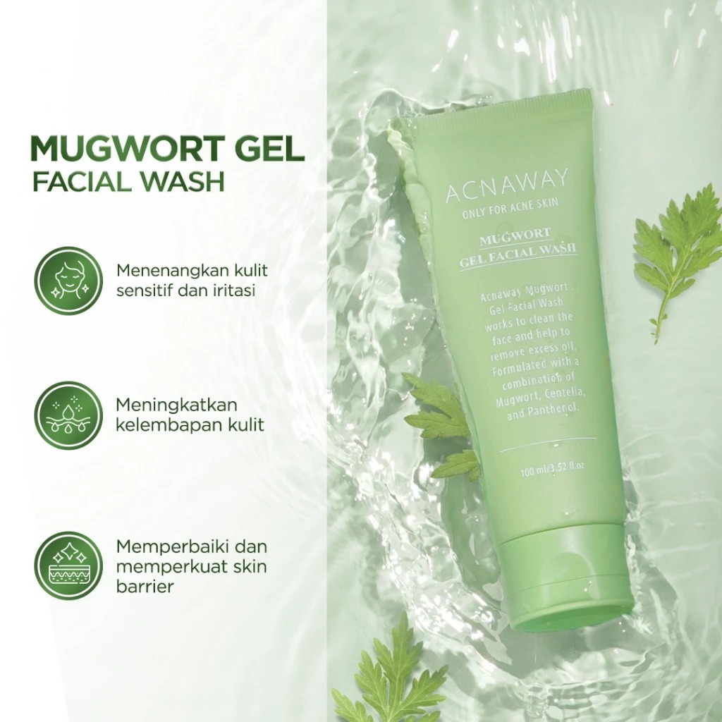 Acnaway Mugwort Gel Facial Wash 100ml