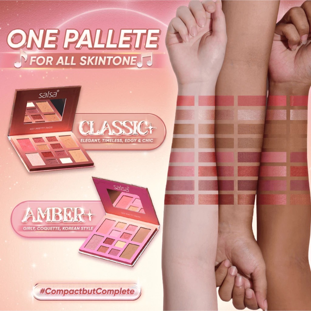 Salsa Rhapsody Pro Palette - CLASSIC (Eyeshadow, Contour, Blush On, Highlighter)