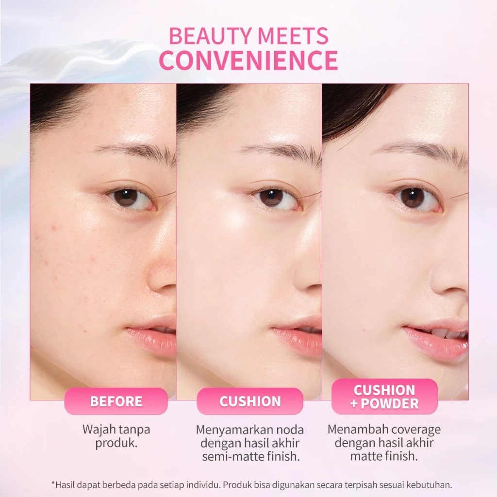 BNB Barenbliss Bloomvegan Better Me 2in1 - FN1 Aster (Cushion SPF35 PA+++ 8gr & Powder SPF20 PA+++ 4gr)