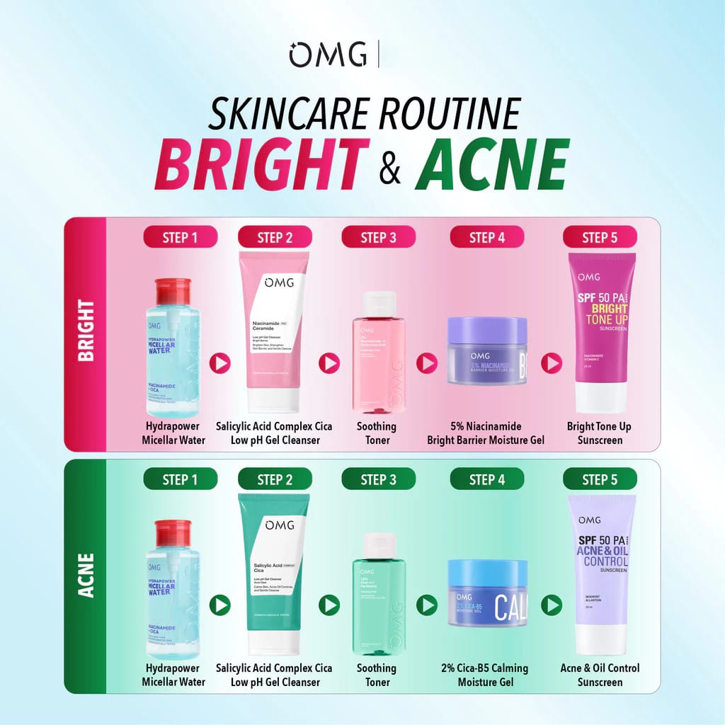 Oh My Glow 2% Niacinamide Hyaluronic Acid Brightening Toner 75ml (OMG)