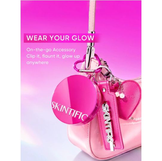 Skintific Cover Glow Perfect Pink Cushion 11gr  - 03 Petal (with Special Edition Keychain)