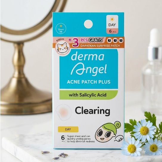 Derma Angel Acne Patch Plus With Salicylic Acid - Clearing 6s + Free 3s (Pagi)