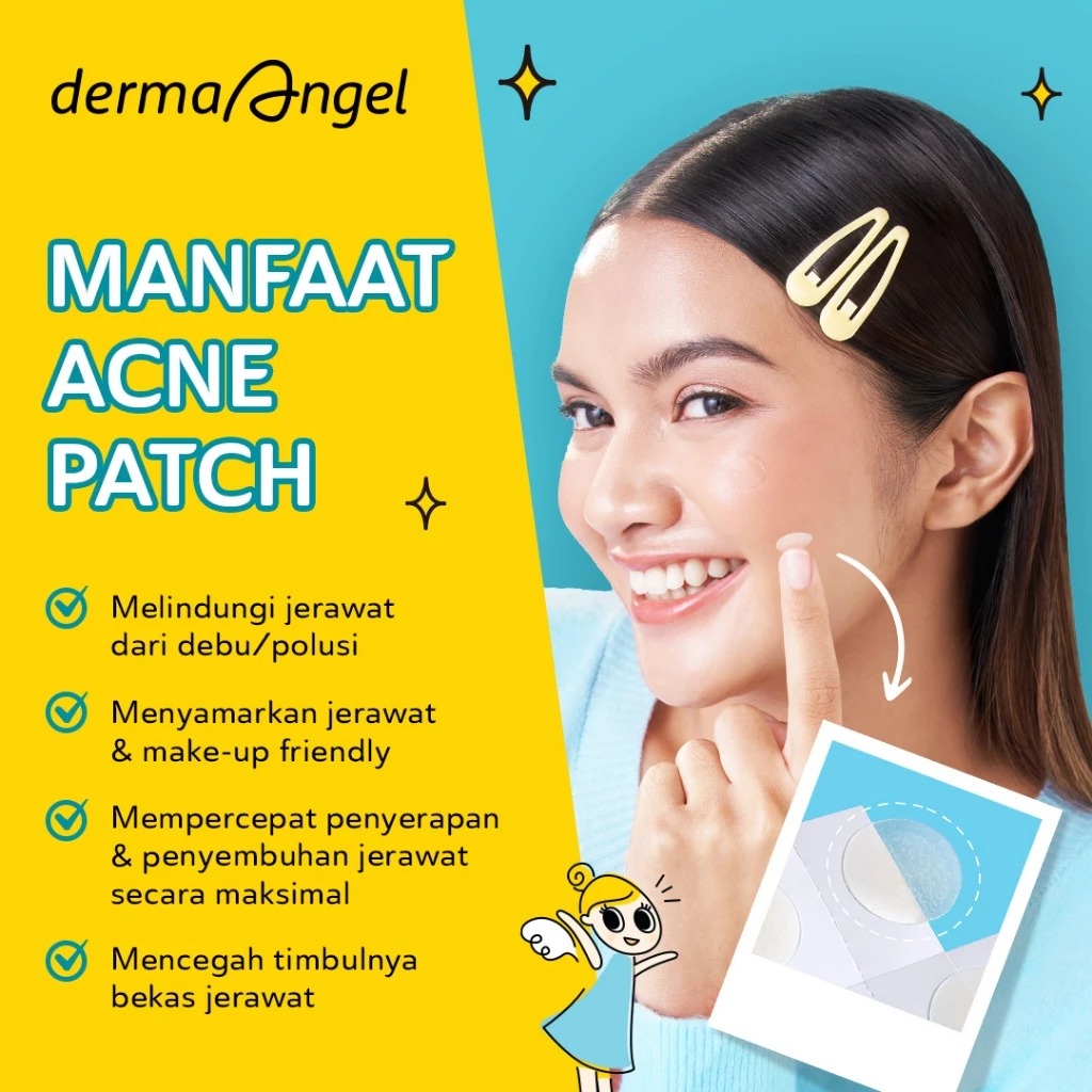 Derma Angel Acne Patch Plus With Salicylic Acid - Clearing 6s + Free 3s (Pagi)
